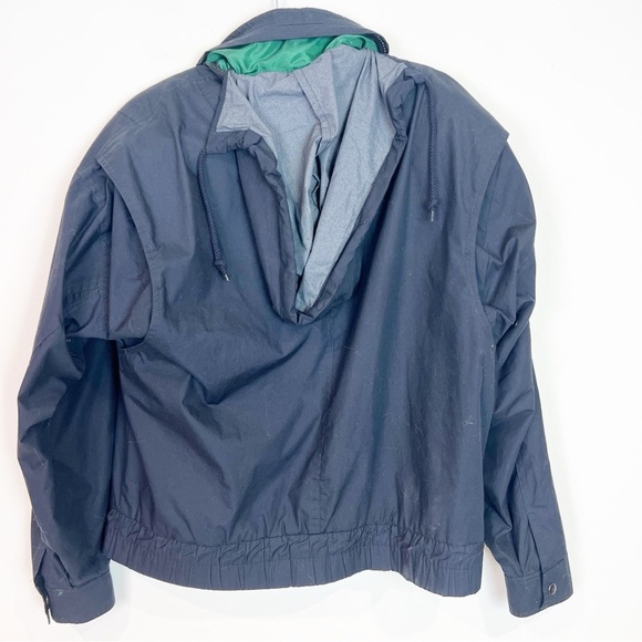 ANDREW MARC NAVY BLUE ZIP FRONT BOMBER STYLE JACKET MENS MEDIUM - Picture 3 of 8